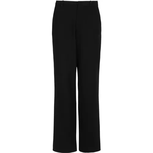 Wide Trousers, male, , Size: M Wide-leg wool trousers - Balmain - Modalova