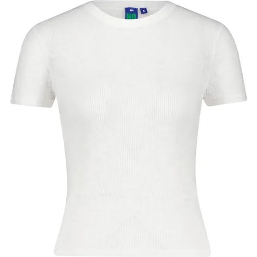T-Shirt Camila aus Baumwollripp , Damen, Größe: XS - No Name - Modalova