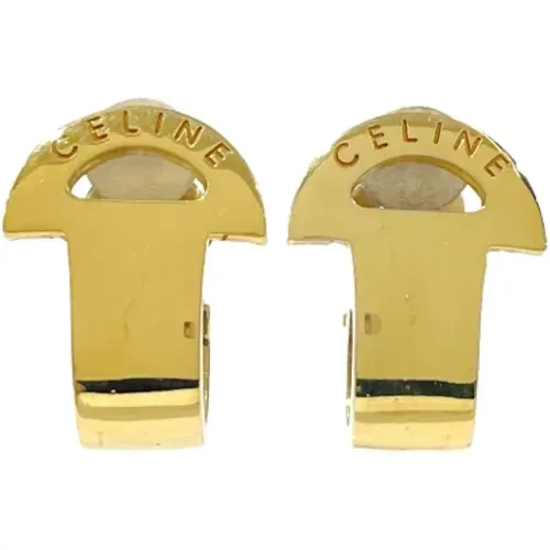 Pre-owned Jewellery, female, , Size: ONE SIZE Pre-owned Metal earrings - Celine Vintage - Modalova