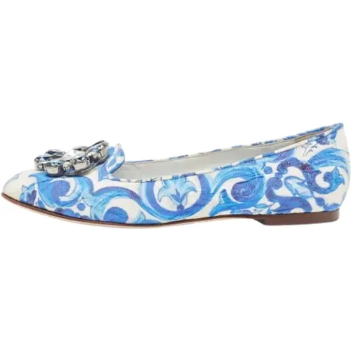 Pre-owned Fabric flats , female, Sizes: 3 UK - Dolce & Gabbana Pre-owned - Modalova