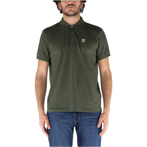 Polo-Shirt mit geripptem Saum , Herren, Größe: L - RefrigiWear - Modalova