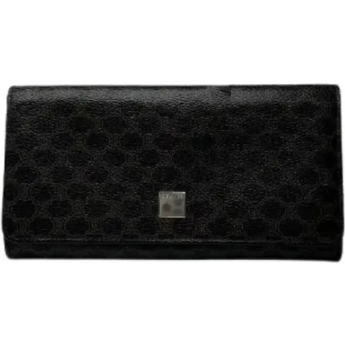 Pre-owned Wallets, female, , Size: ONE SIZE Pre-owned Leather Wallet - Celine Vintage - Modalova