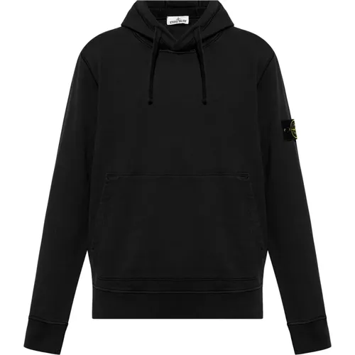 Bio-Baumwoll-Kapuzenpullover , Herren, Größe: L - Stone Island - Modalova