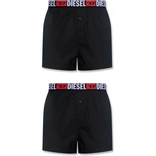 Bottoms, male, , Size: XL Branded boxers 2-pack - Diesel - Modalova