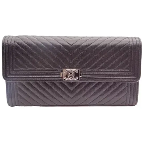 Pre-owned Wallets, female, , Size: ONE SIZE Pre-owned Leather wallets - Chanel Vintage - Modalova