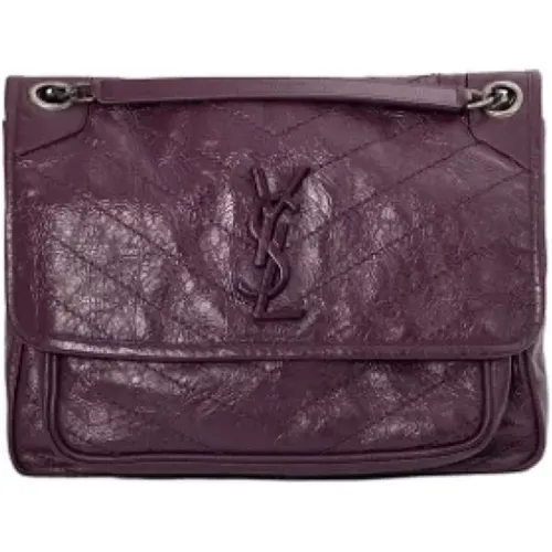 Pre-owned Cross Body Bags, female, , Size: ONE SIZE Pre-owned Leather shoulder-bags - Yves Saint Laurent Vintage - Modalova