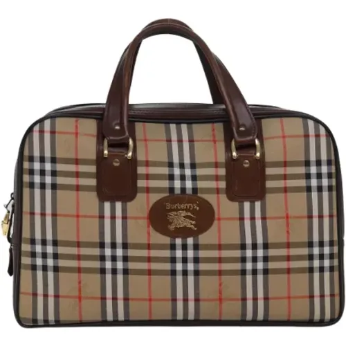 Pre-owned Weekend Bags, female, , Size: ONE SIZE Pre-owned Canvas travel-bags - Burberry Vintage - Modalova