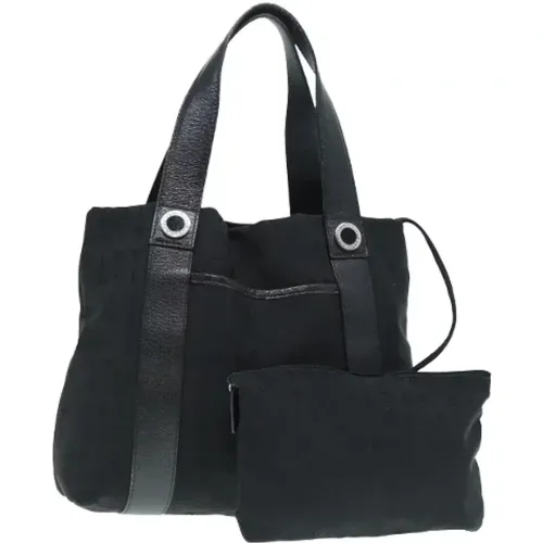 Pre-owned Tote Bags, female, , Size: ONE SIZE Pre-owned Canvas totes - Bvlgari Vintage - Modalova