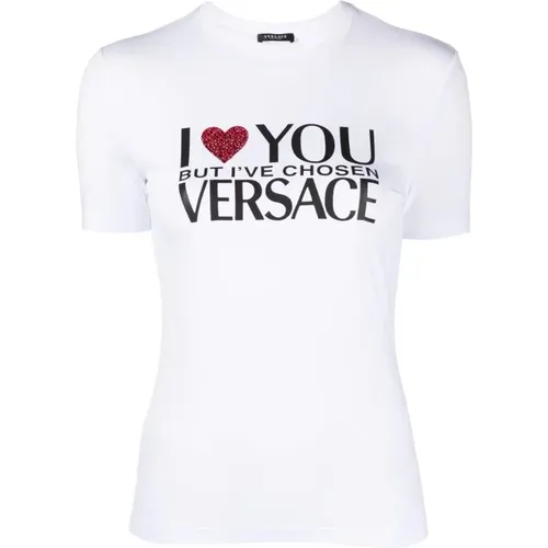 T-shirts and Polos , female, Sizes: M, XS - Versace - Modalova