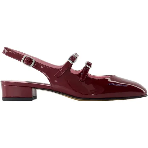 Pumps, female, , Size: 8 US Burgundy Patent Leather Sandals - Carel - Modalova