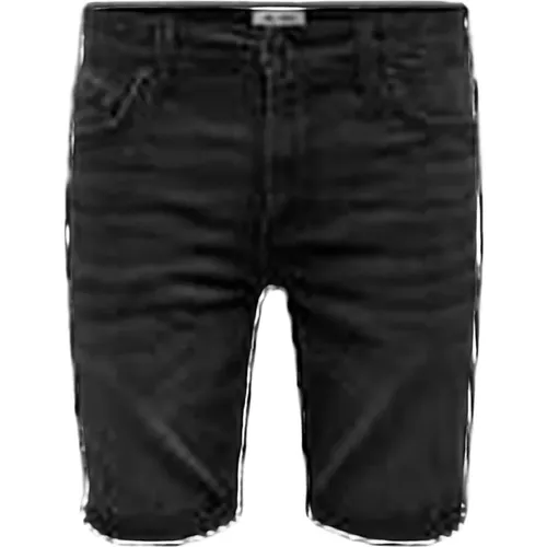 Washedblack Shorts , Herren, Größe: XL - Only & Sons - Modalova