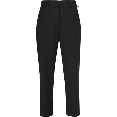 Straight Twill Pants with Belt Loops , female, Sizes: L, M, S - Souvenir - Modalova