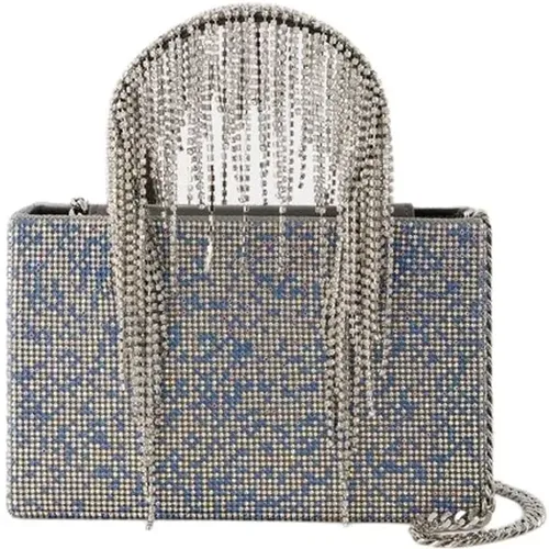 Crystal Mesh Midi Handbag , female, Sizes: ONE SIZE - Kara - Modalova