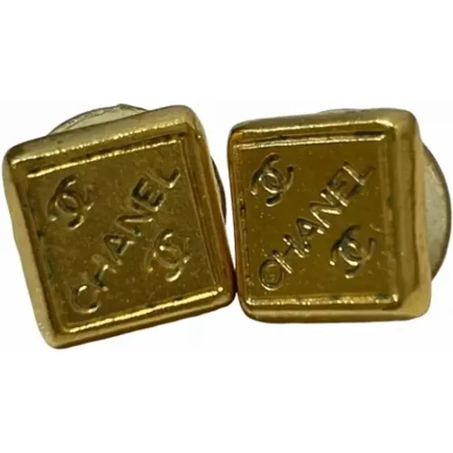 Pre-owned Jewellery, female, , Size: ONE SIZE Pre-owned Metal earrings - Chanel Vintage - Modalova