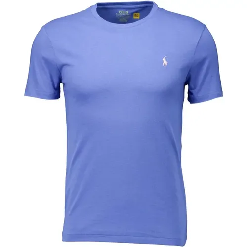 Stilvolles Blaues T-Shirt mit Logo , Herren, Größe: XL - Ralph Lauren - Modalova