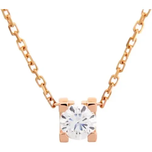 Pre-owned Jewellery, female, , Size: ONE SIZE Pre-owned Rose Gold necklaces - Cartier Vintage - Modalova