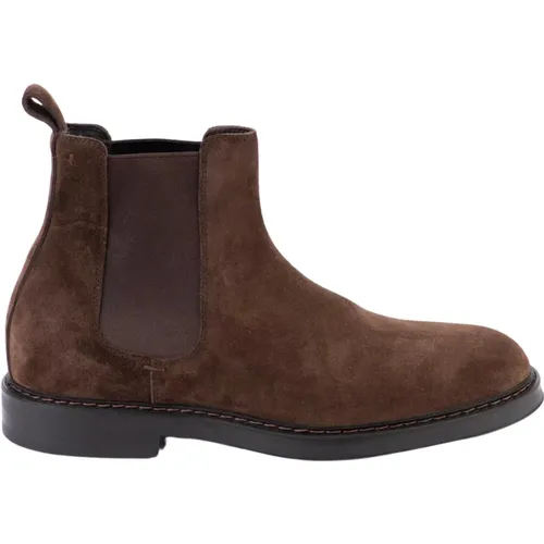 Chelsea Boots, male, , Size: 11 US Suede Flat Shoes - Henderson - Modalova