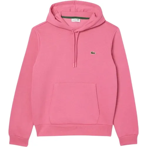 Hoodies, male, , Size: M Iconic Hooded Sweatshirt - Lacoste - Modalova