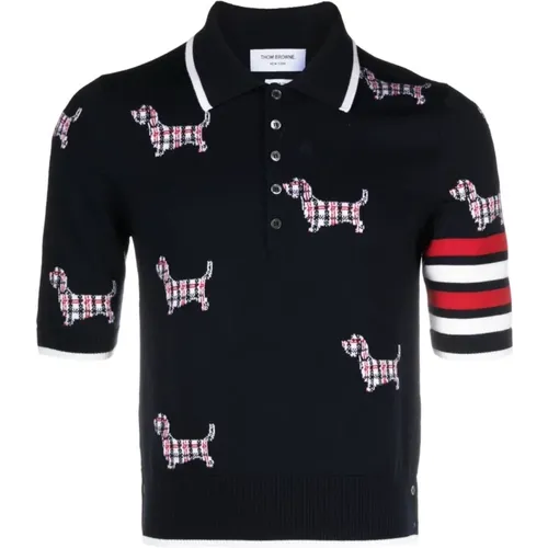 T-shirts and Polos , male, Sizes: M - Thom Browne - Modalova