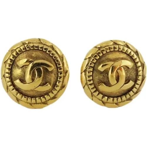 Pre-owned Jewellery, female, , Size: ONE SIZE Pre-owned Metal earrings - Chanel Vintage - Modalova