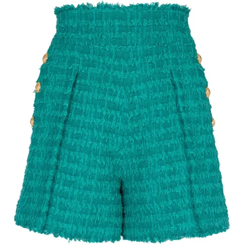 Ausgestellte Shorts aus Tweed - Balmain - Modalova