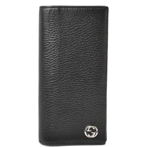 Pre-owned Wallets, male, , Size: ONE SIZE Pre-owned Leather wallets - Gucci Vintage - Modalova