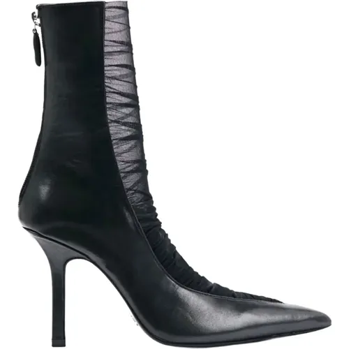 Heeled Boots, female, , Size: 7 US Minimal Shape Second Skin Ankle Boots - PATRIZIA PEPE - Modalova