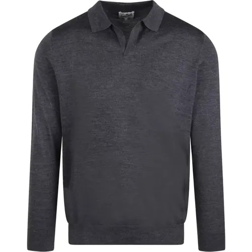 Merinowolle V-Ausschnitt Pullover Fw24 , Herren, Größe: L - MC2 Saint Barth - Modalova