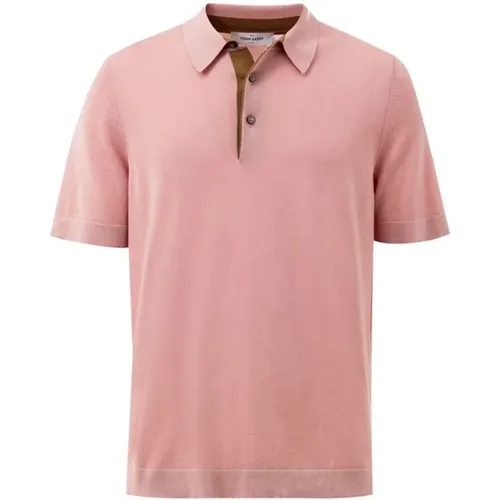 Polo Shirts, male, , Size: L Cotton Polo Shirt - Gran Sasso - Modalova