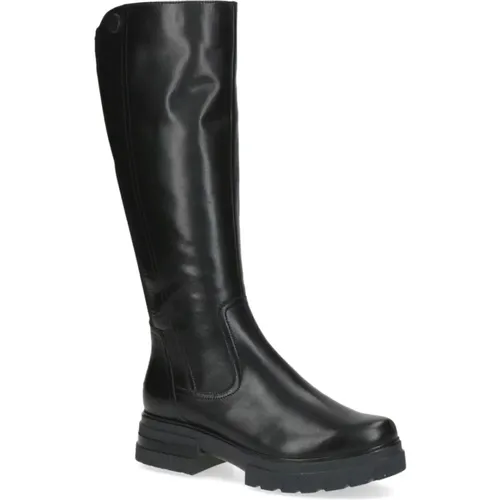 Schwarze Casual Geschlossene Stiefeletten , Damen, Größe: 37 1/2 EU - Caprice - Modalova