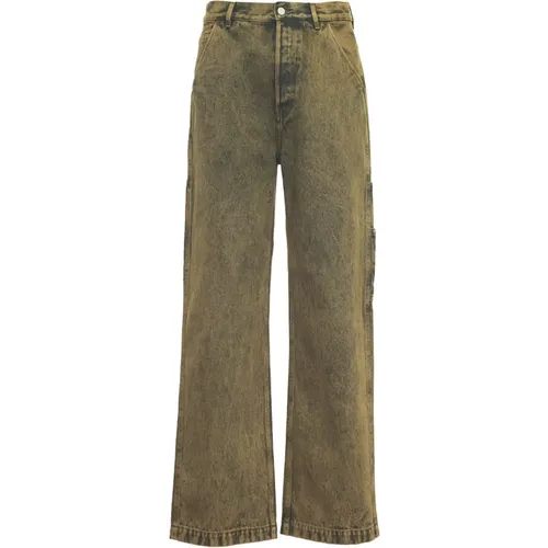 Wide Jeans, male, , Size: W30 Trousers Pickerby Stylish Fashion - Dries Van Noten - Modalova