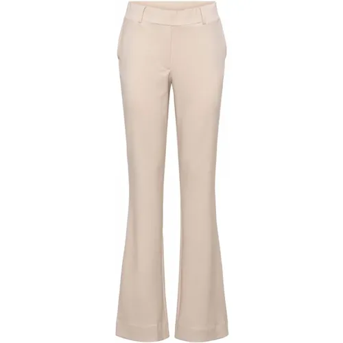 Flare Twill Hose mit Taschen , Damen, Größe: XL - &Co Woman - Modalova