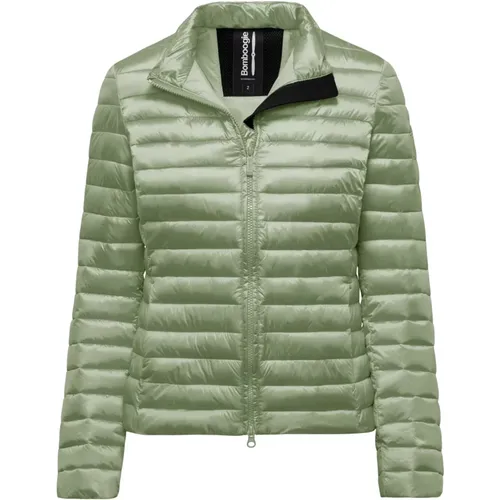Slim-fit Bright Nylon Jacket with Synthetic Padding , female, Sizes: M, S, 2XL, XS - BomBoogie - Modalova