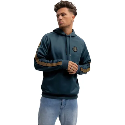 Stargazer Hoodie Blau Herren , Herren, Größe: L - Emporio Armani - Modalova