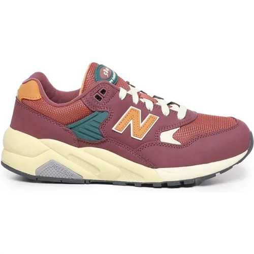 Sneakers, male, , Size: 10 US Bordeaux Sneakers with Mesh and Leather - New Balance - Modalova