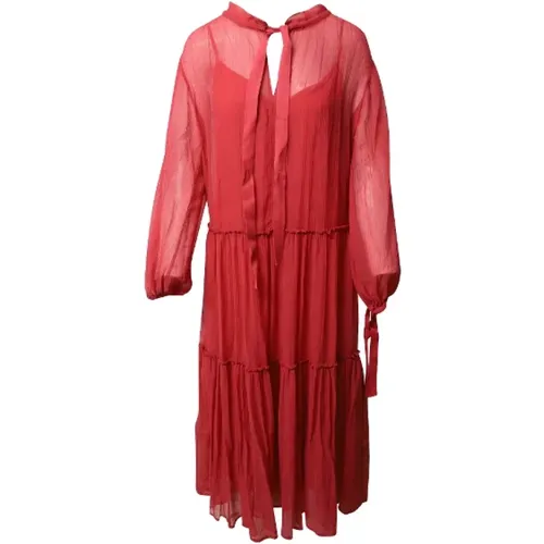 Pre-owned Cotton dresses , female, Sizes: S - Chloé Pre-owned - Modalova