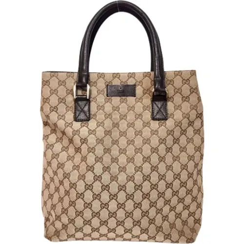 Pre-owned Tote Bags, female, , Size: ONE SIZE Pre-owned Canvas totes - Gucci Vintage - Modalova