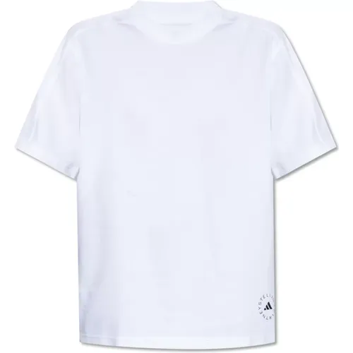 T-Shirt mit Logo , Damen, Größe: S - adidas by stella mccartney - Modalova