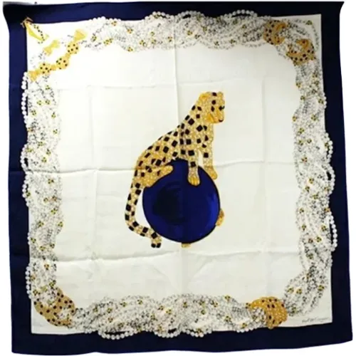 Pre-owned Scarves, female, , Size: ONE SIZE Pre-owned Silk scarves - Cartier Vintage - Modalova