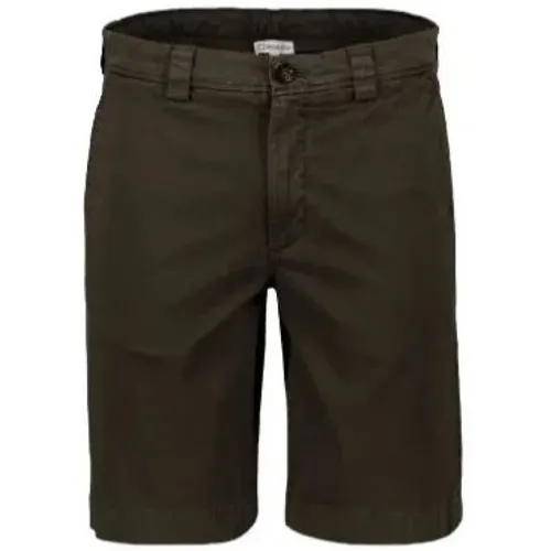 Casual Shorts, male, , Size: W30 Classic Stretch Cotton Twill Shorts - Woolrich - Modalova