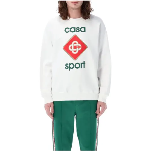 Sweatshirts , male, Sizes: M, L - Casablanca - Modalova