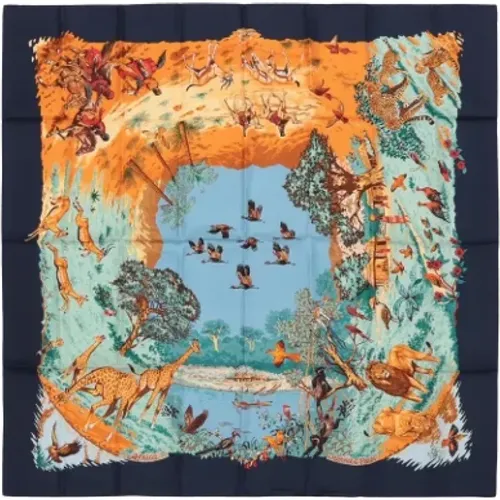 Pre-owned Silk scarves , female, Sizes: ONE SIZE - Hermès Vintage - Modalova