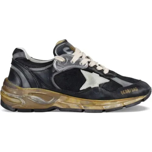 And Silver Running-Dad Sneakers , female, Sizes: 6 UK, 3 UK, 5 UK, 7 UK, 4 UK - Golden Goose - Modalova