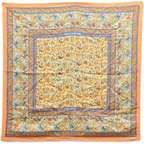 Pre-owned Scarves, female, , Size: ONE SIZE Pre-owned Silk scarves - Hermès Vintage - Modalova