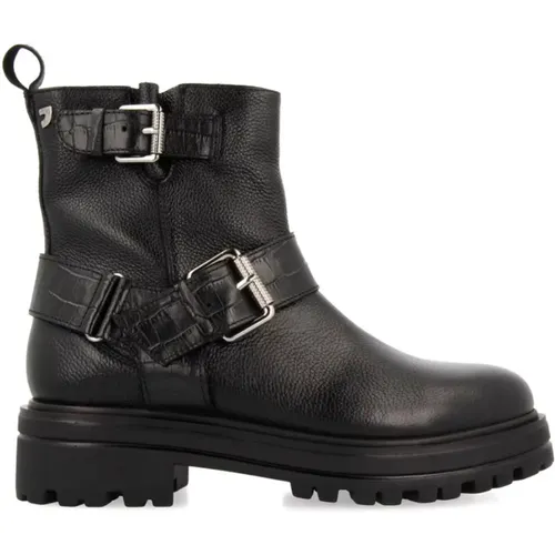 Schwarzer Casual Leder Damenstiefel - Gioseppo - Modalova