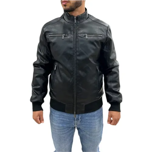 Bomber Jackets, male, , Size: XL Faux Leather Jacket - Gaudi - Modalova