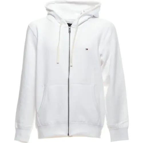 Zip-throughs, male, , Size: XL Stylish Sweatshirt Mw0Mw37234 YBR - Tommy Hilfiger - Modalova