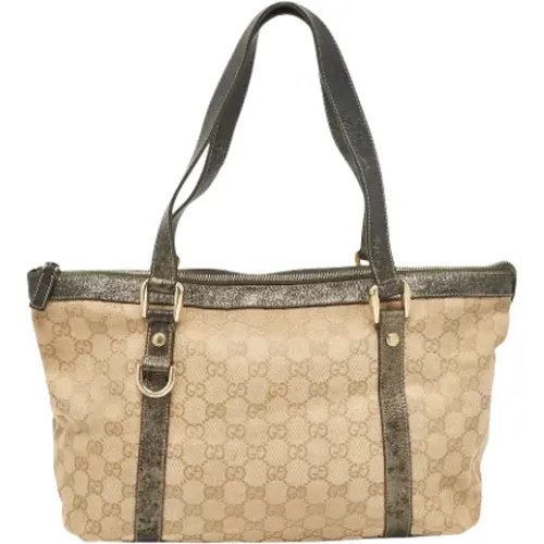 Pre-owned Tote Bags, female, , Size: ONE SIZE Pre-owned Canvas totes - Gucci Vintage - Modalova