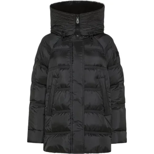 Down Jackets, female, , Size: XL Fur Down Jacket Urban Style - Peuterey - Modalova