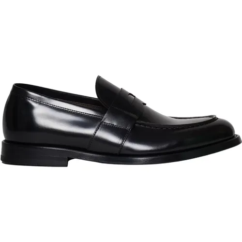 Leather Moccasin Shoes , male, Sizes: 9 1/2 UK - Green George - Modalova